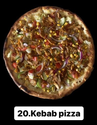 Kebab pizza